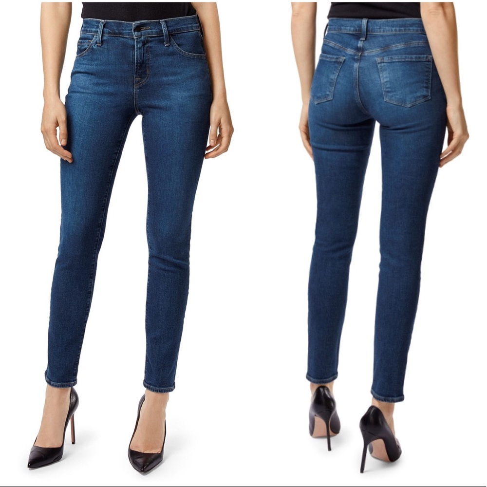 J Brand Maria High Rise Skinny Jeans in Moral - Picture 3 of 6